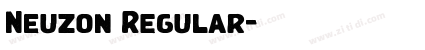 Neuzon Regular字体转换 Neuzon Regular字体转换
